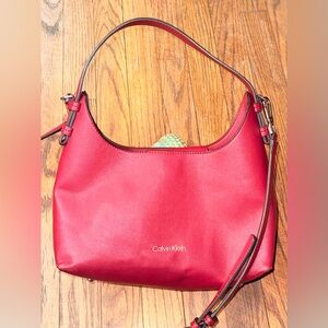 Calvin Klein Vibrant Red Shoulder Bag